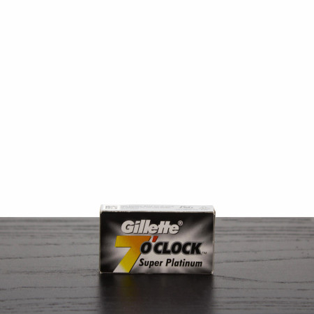 Gillette 7 O'Clock Super Platinum Double Edge Blades, Black